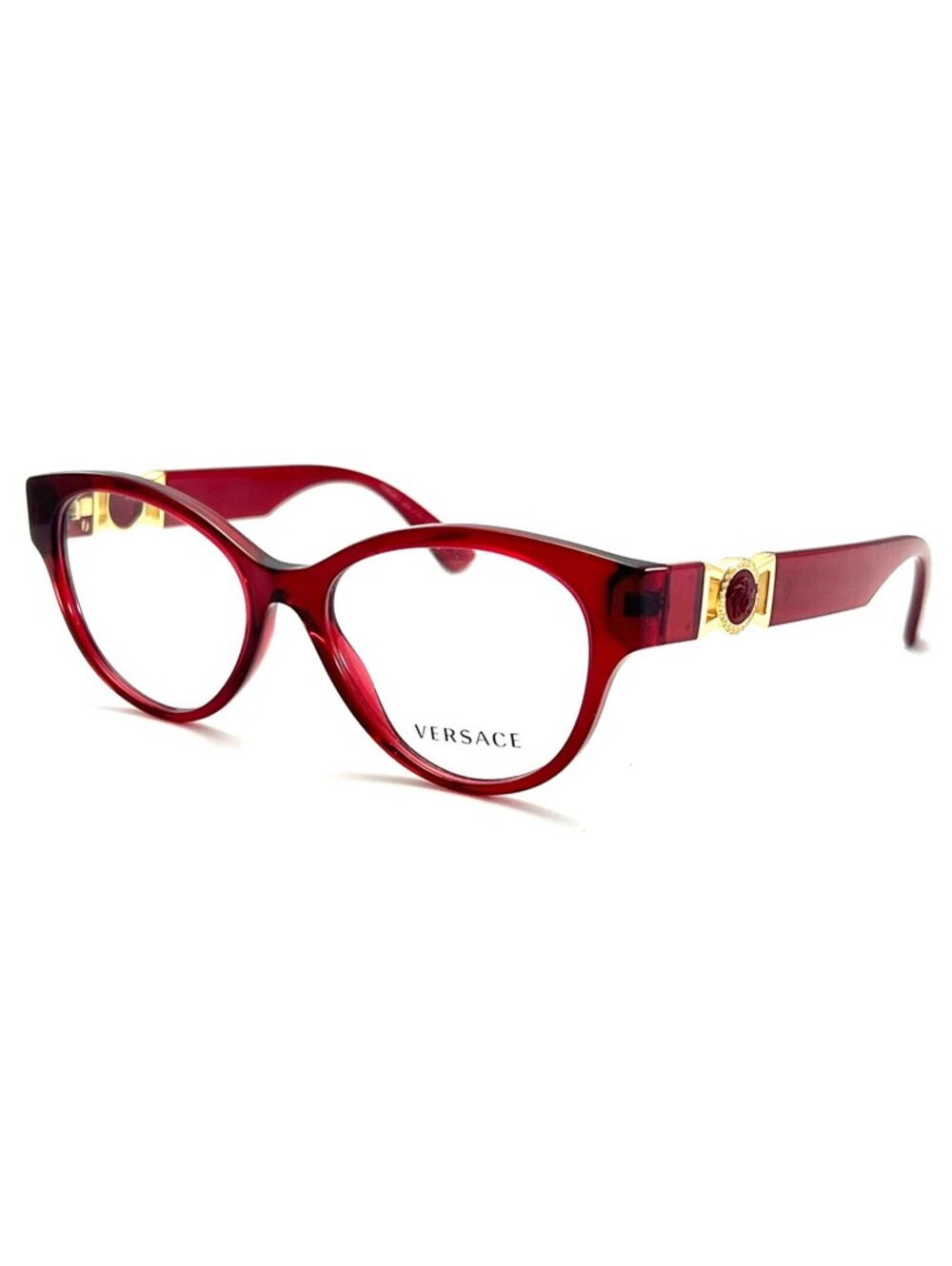 Versace Ve3313 388 Red Authentic Eyeglasses 54-17 145 Ve3313 Made In Italy - Picture 1 of 3